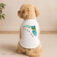 Florida Beach Map Doggie Tank thumb 2