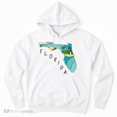 Florida Beach Map Hoodie