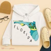 Florida Beach Map Hoodie thumb 4