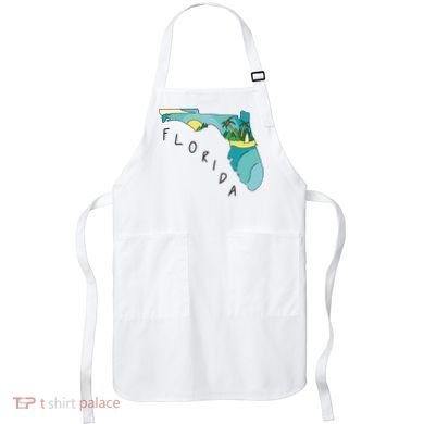 Florida Beach Map Apron
