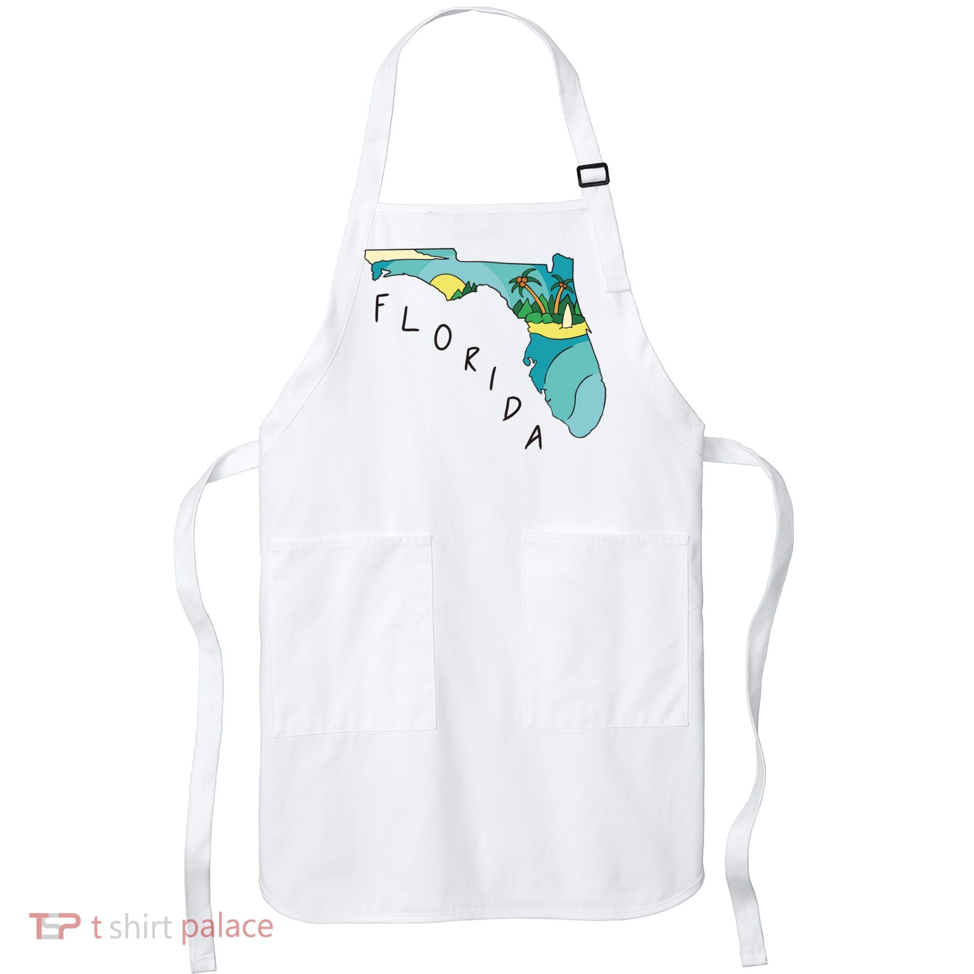 Florida Beach Map Apron