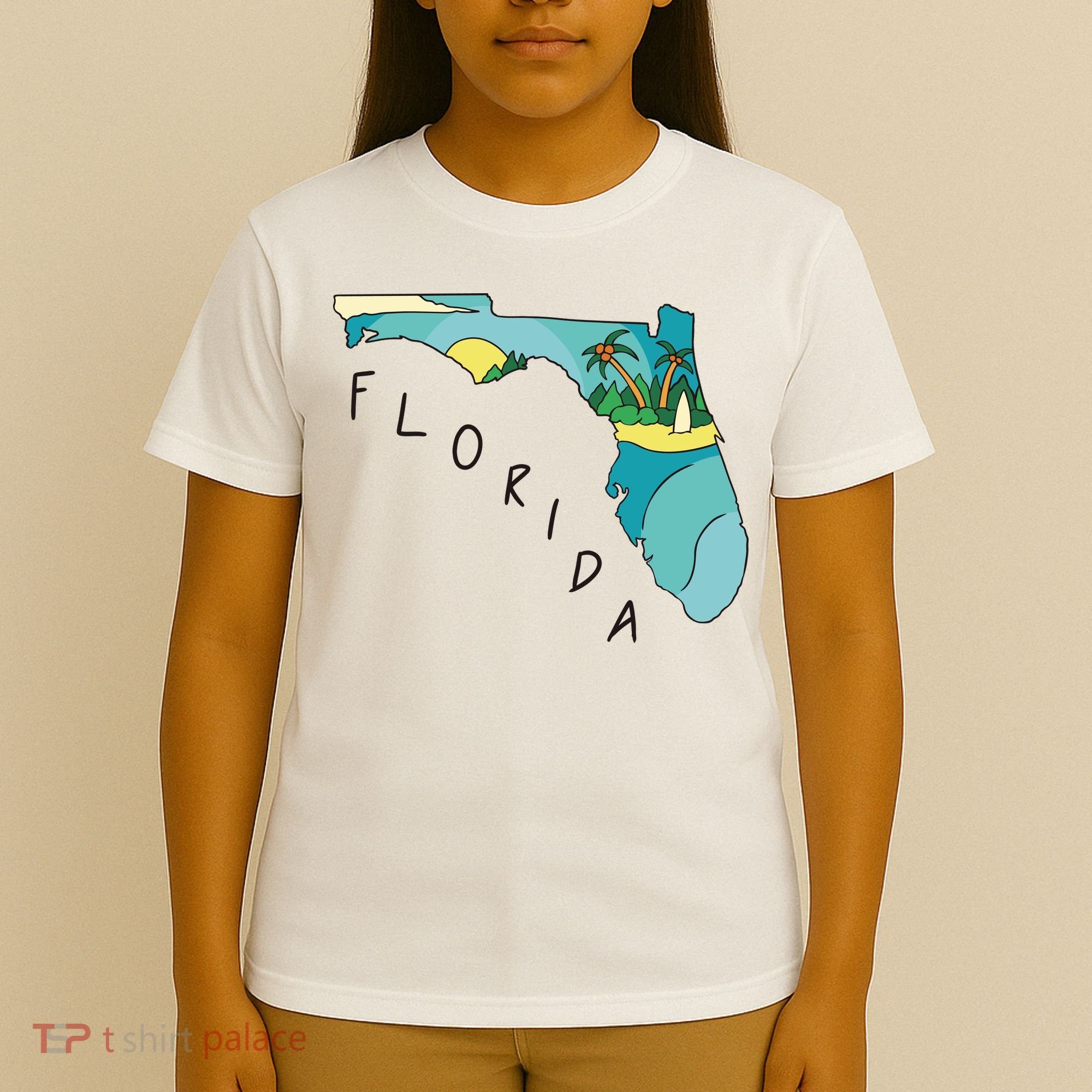 Florida Beach Map T-Shirt