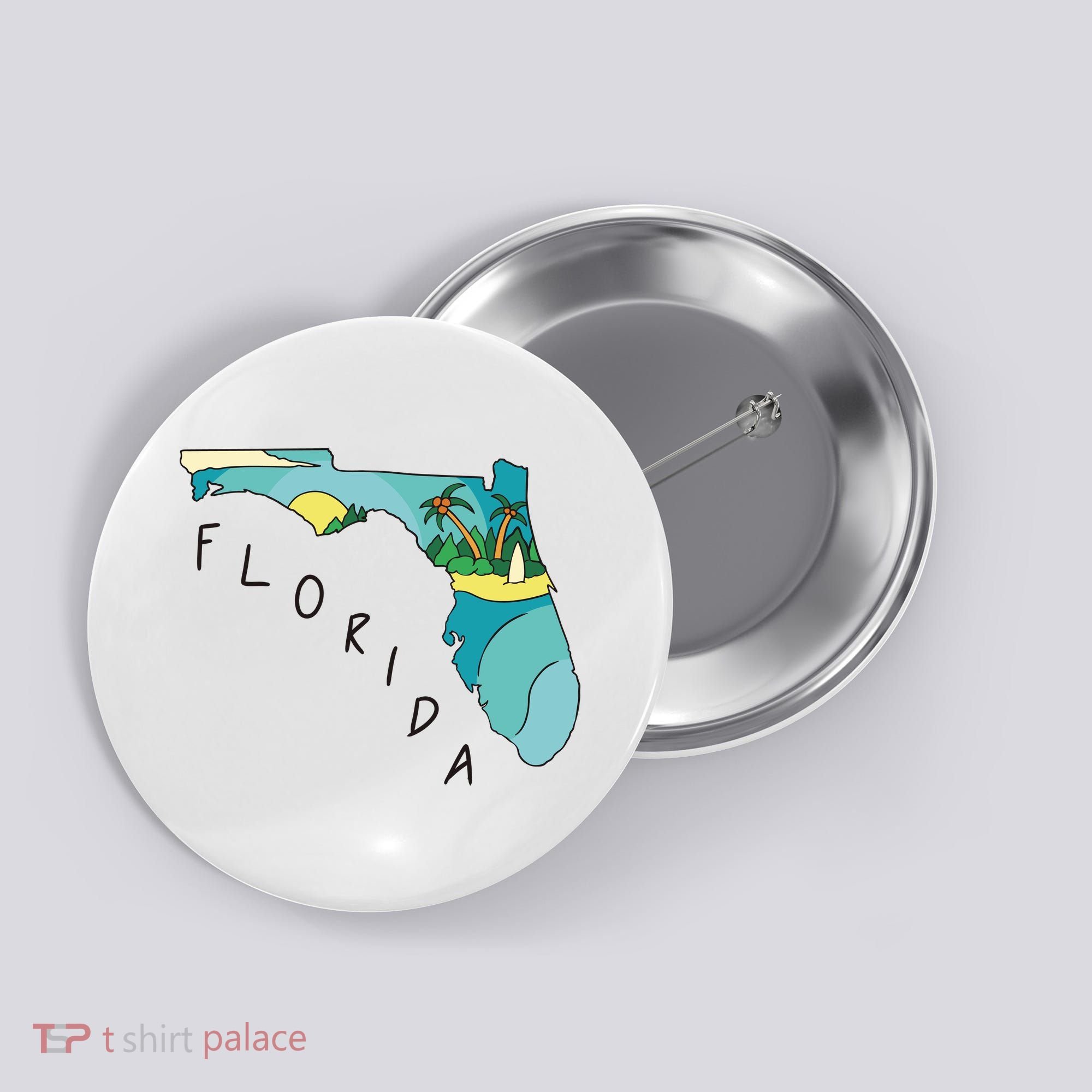 Florida Beach Map Button