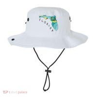 Florida Beach Map Bucket Hat thumb 0