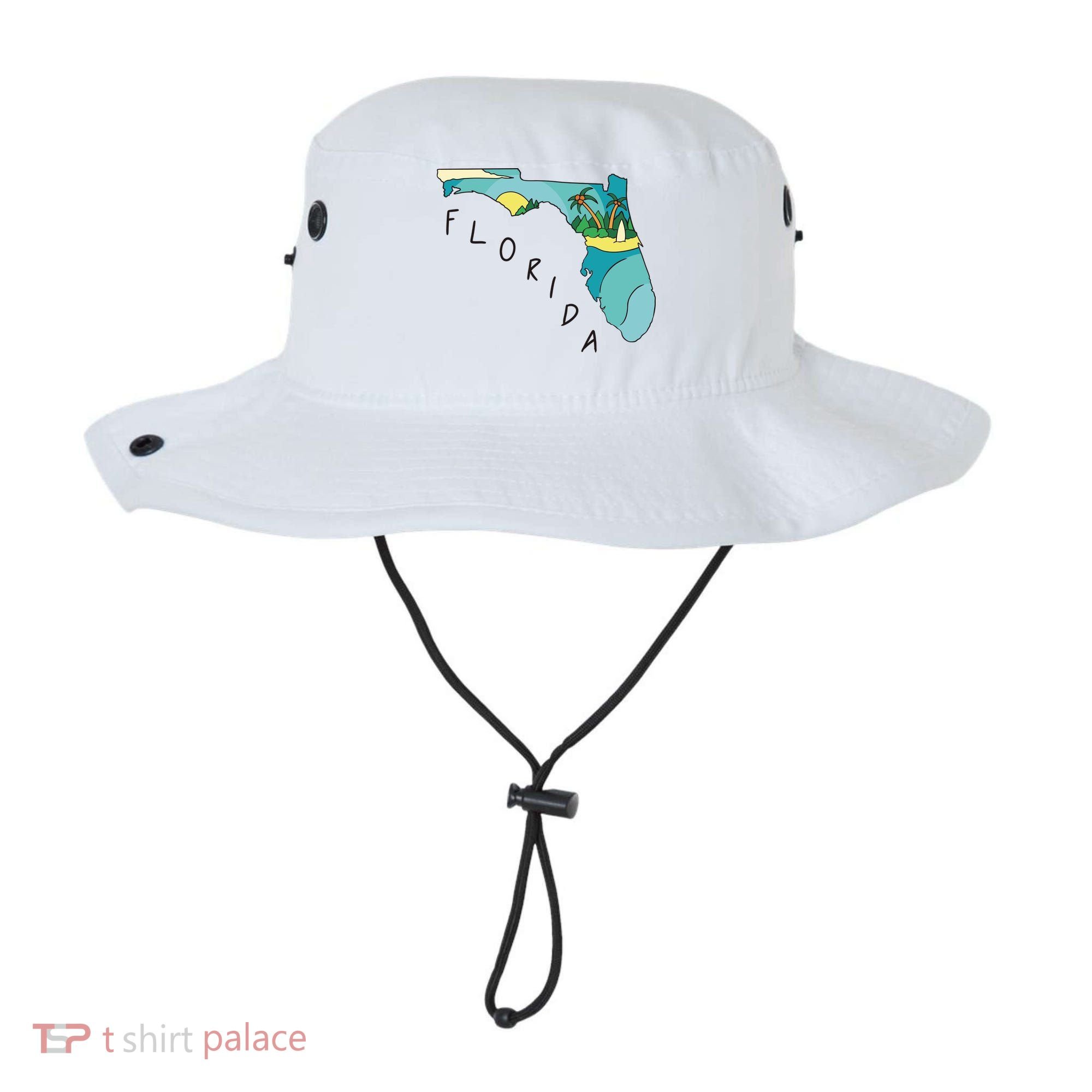 Florida Beach Map Bucket Hat