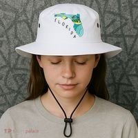 Florida Beach Map Bucket Hat thumb 3