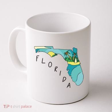 Florida Beach Map Coffee Mug