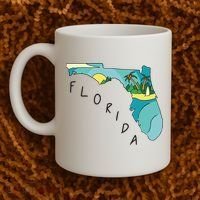 Florida Beach Map Coffee Mug thumb 2