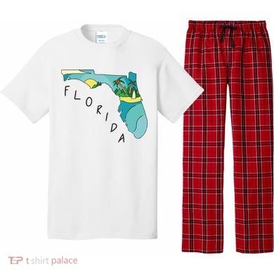 Florida Beach Map Pajama Set