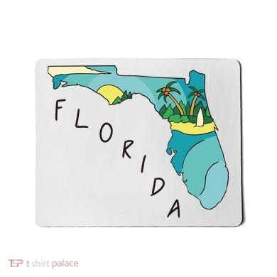 Florida Beach Map Mousepad