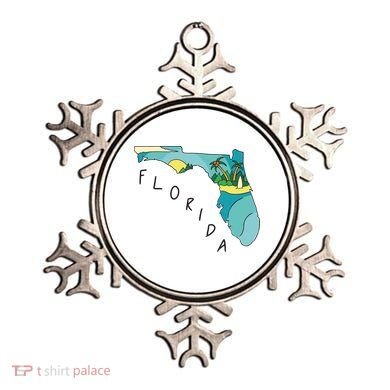 Florida Beach Map Ornament