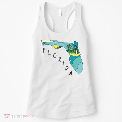 Florida Beach Map Women's Tank Top