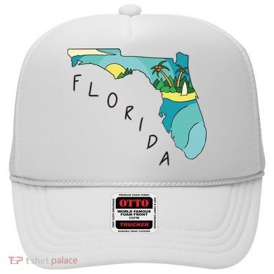 Florida Beach Map Hat