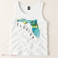 Florida Beach Map Tank Top thumb 2