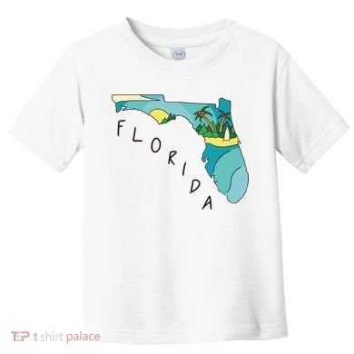 Florida Beach Map Toddler T-Shirt