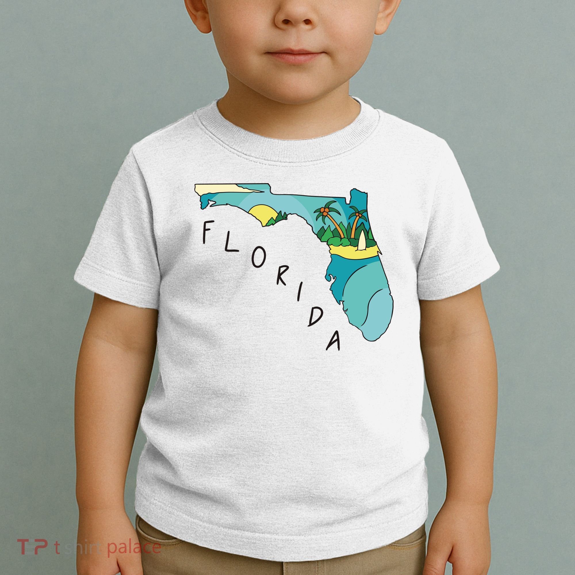Florida Beach Map Toddler T-Shirt
