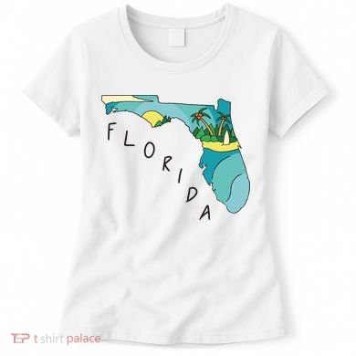 Florida Beach Map Women's T-Shirt
