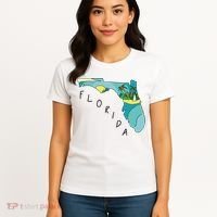 Florida Beach Map Women's T-Shirt thumb 4