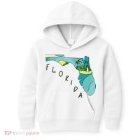 Florida Beach Map Kids Hoodie thumb 0