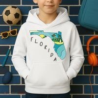 Florida Beach Map Kids Hoodie thumb 2