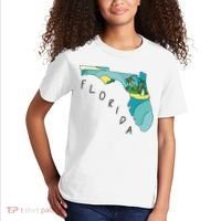 Florida Beach Map Kids T-Shirt thumb 2