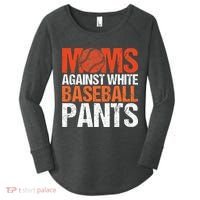 Funny Baseball Moms Against White Baseball Pants Women's Perfect Tri Tunic Long Sleeve Shirt thumb 0