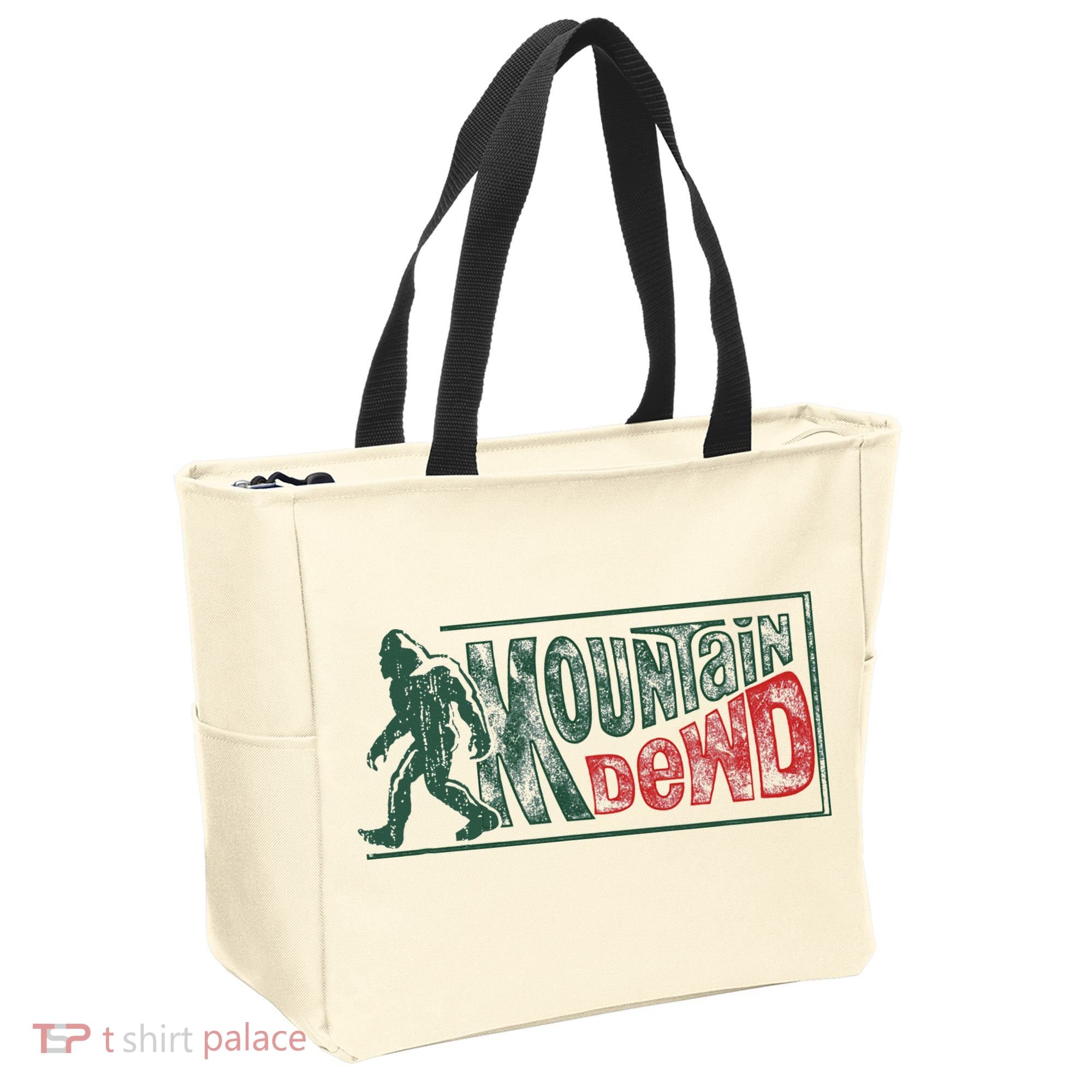Funny Bigfoot Mountain Dude Hiking Camping Retro Gift Tote Bag