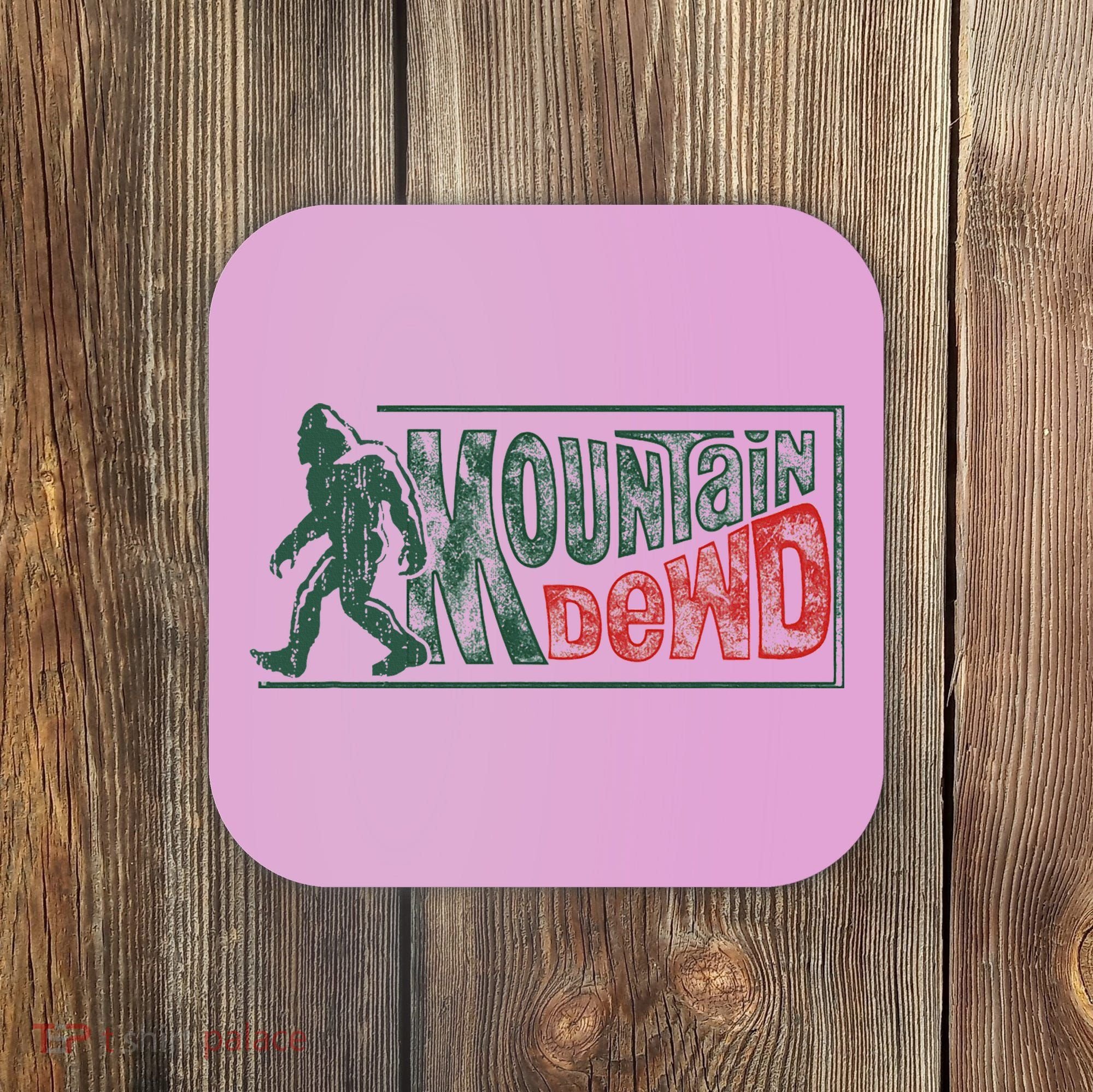 Funny Bigfoot Mountain Dude Hiking Camping Retro Gift Coaster