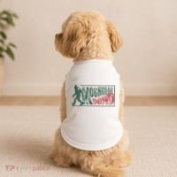 Funny Bigfoot Mountain Dude Hiking Camping Retro Gift Doggie Tank thumb 2
