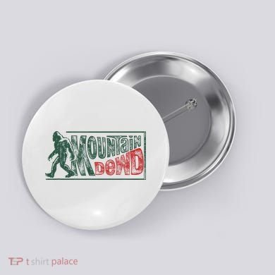 Funny Bigfoot Mountain Dude Hiking Camping Retro Gift Button