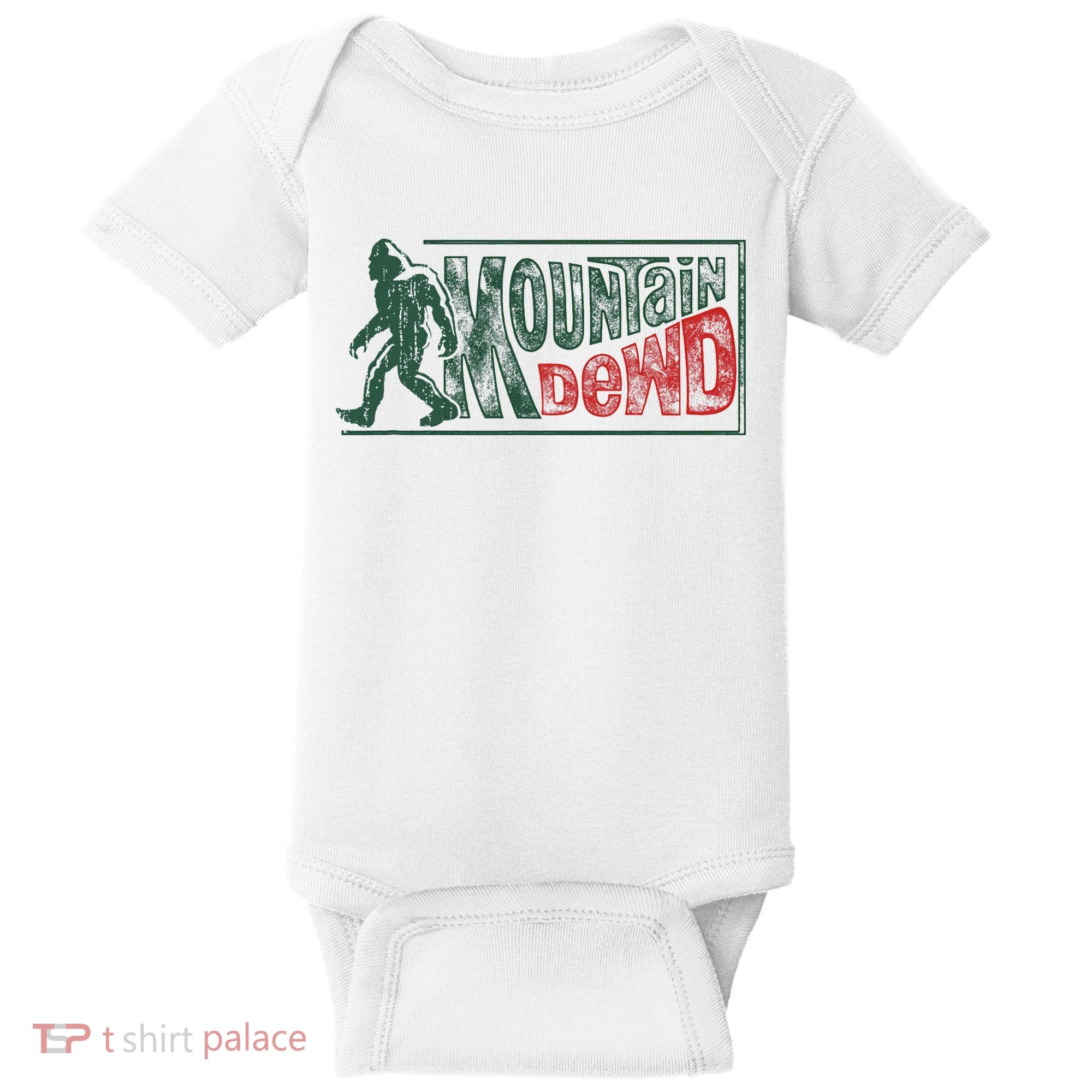 Funny Bigfoot Mountain Dude Hiking Camping Retro Gift Baby Bodysuit
