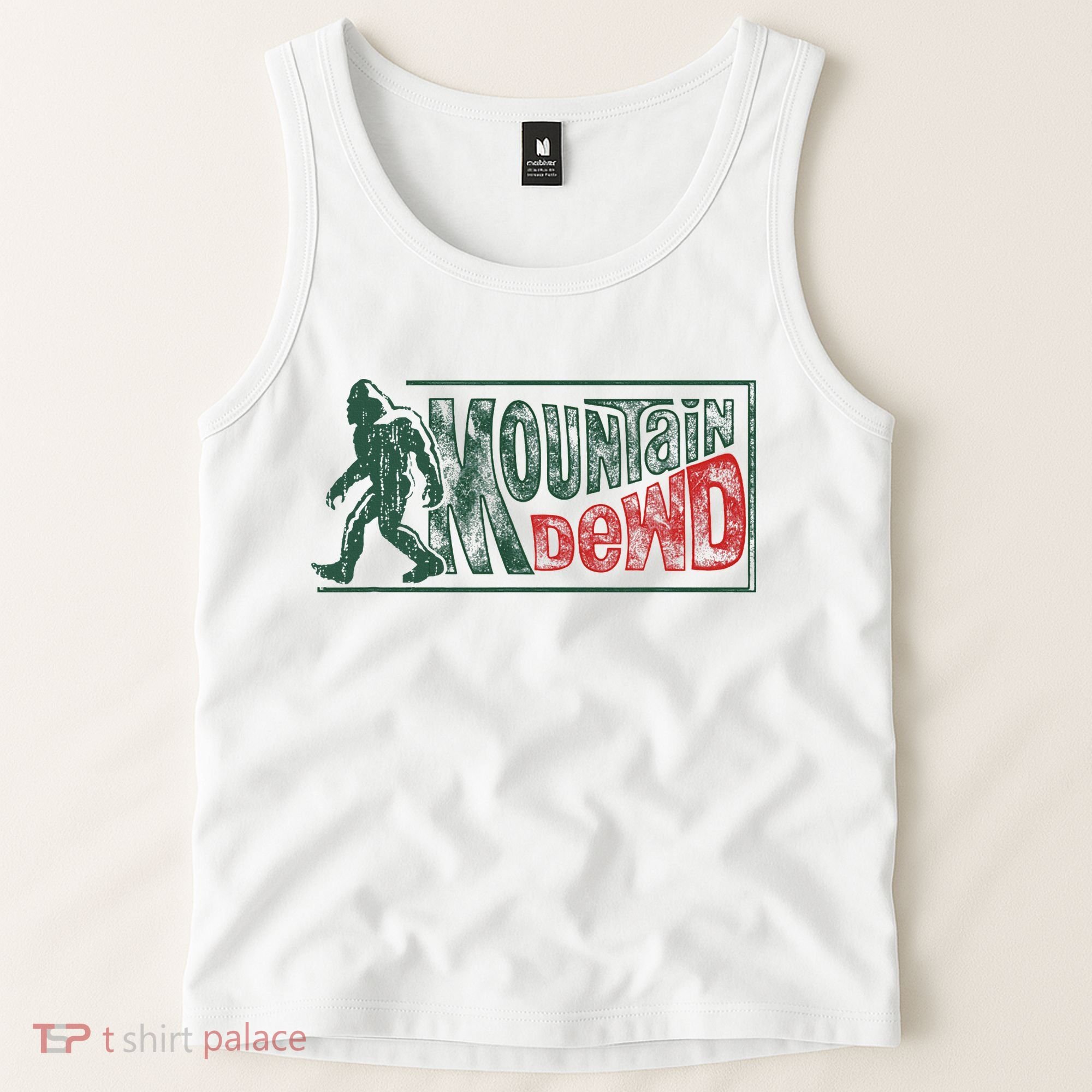 Funny Bigfoot Mountain Dude Hiking Camping Retro Gift Tank Top