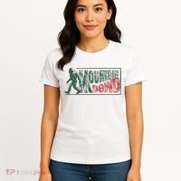 Funny Bigfoot Mountain Dude Hiking Camping Retro Gift Women's T-Shirt thumb 4