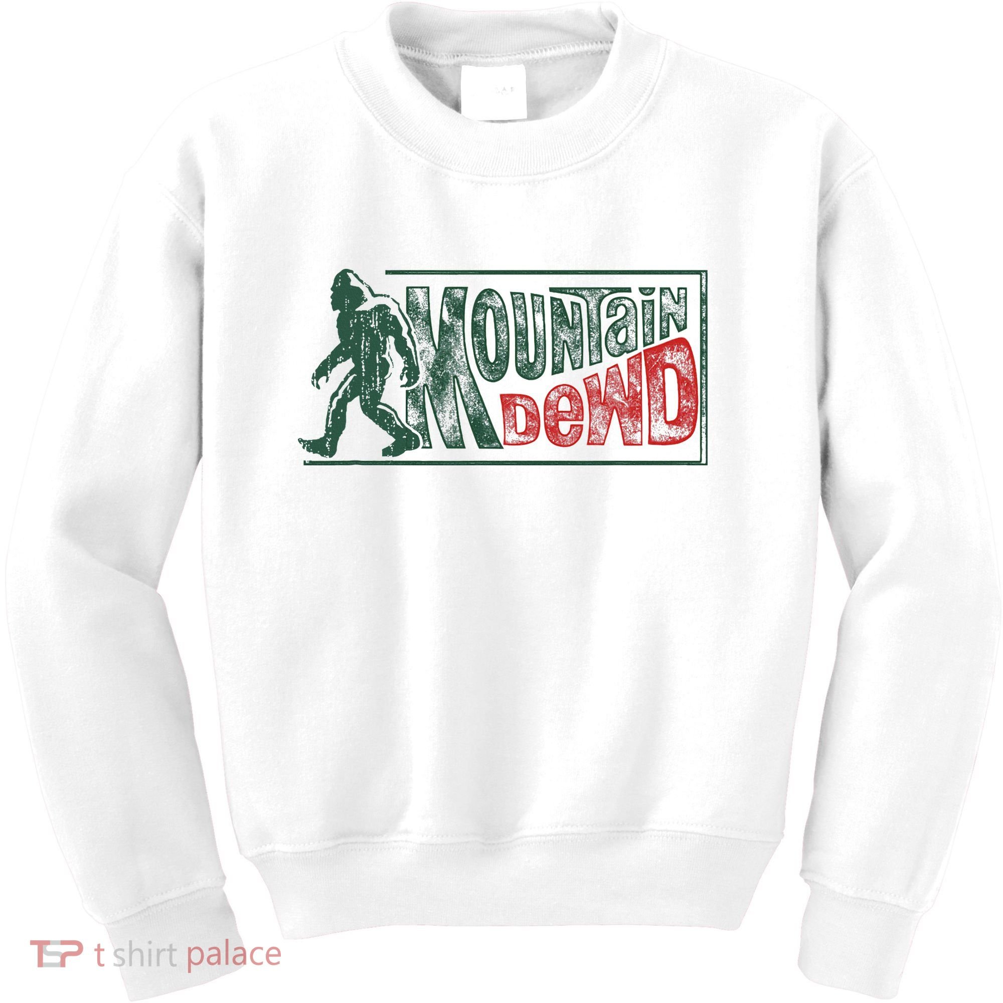 Funny Bigfoot Mountain Dude Hiking Camping Retro Gift Kids Sweatshirt