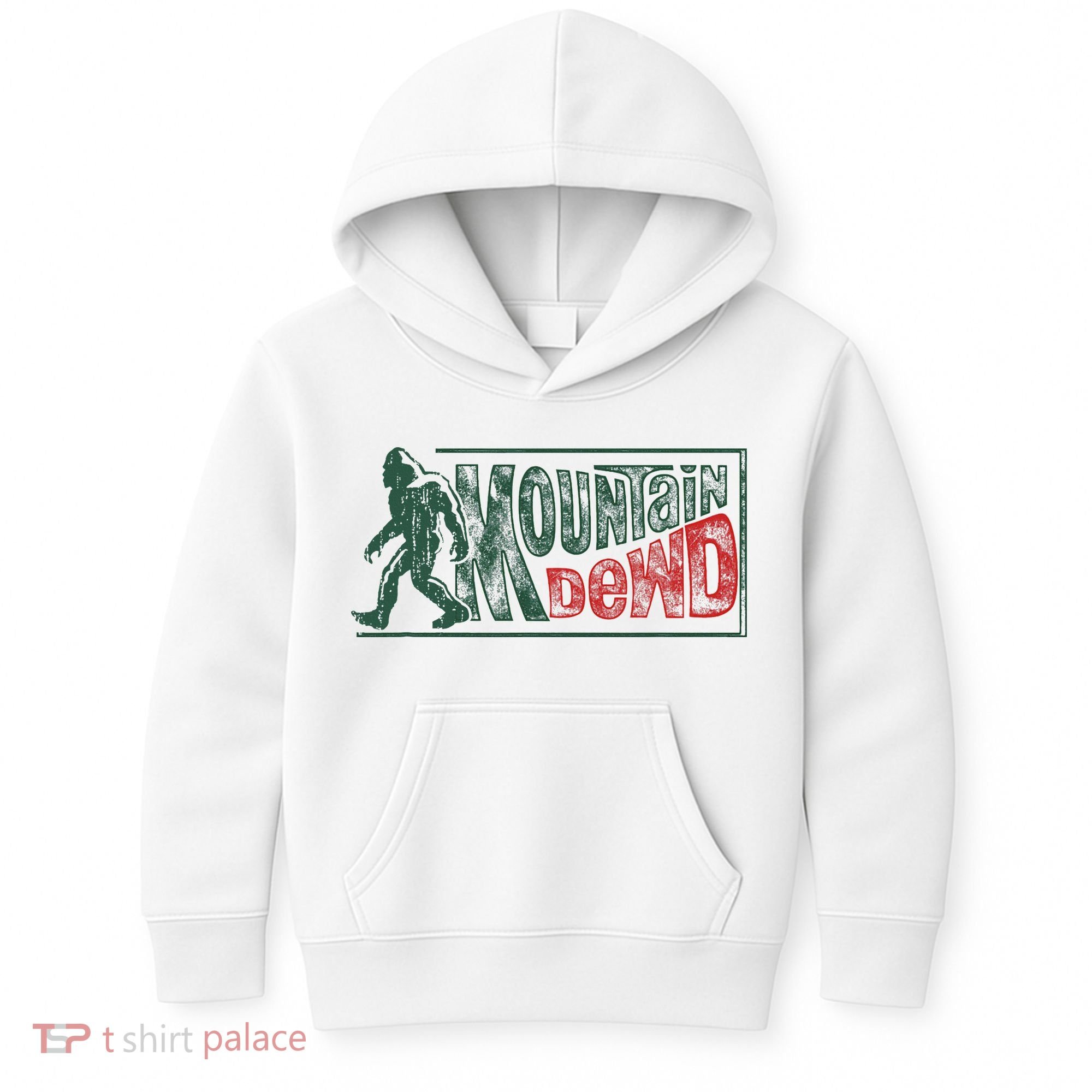 Funny Bigfoot Mountain Dude Hiking Camping Retro Gift Kids Hoodie