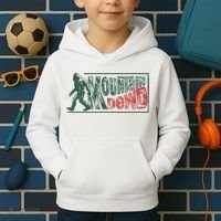Funny Bigfoot Mountain Dude Hiking Camping Retro Gift Kids Hoodie thumb 2