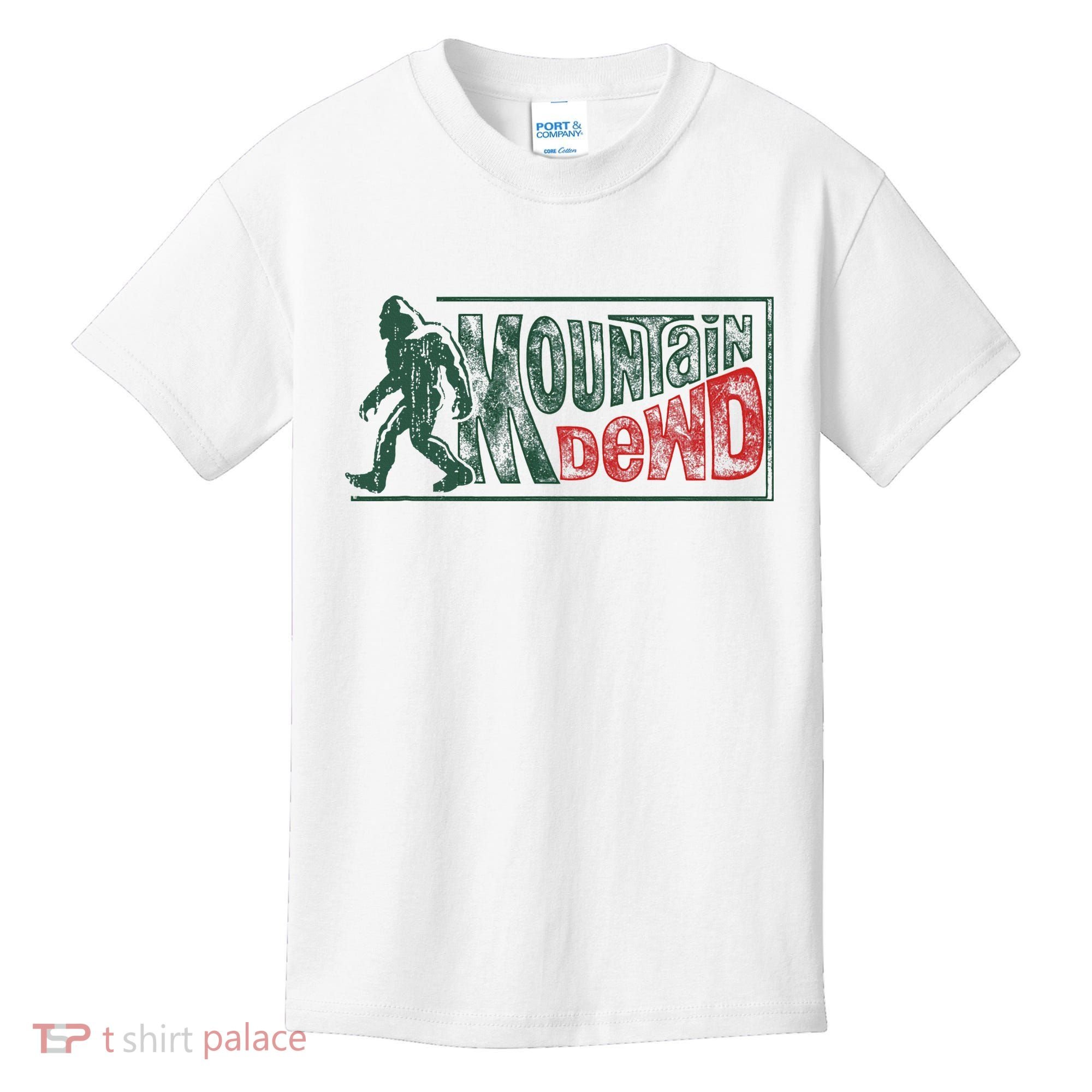 Funny Bigfoot Mountain Dude Hiking Camping Retro Gift Kids T-Shirt