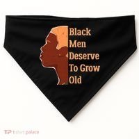 Funny Black M.e.n Deserve To Grow Old Black History Month USA-Made Doggie Bandana thumb 0