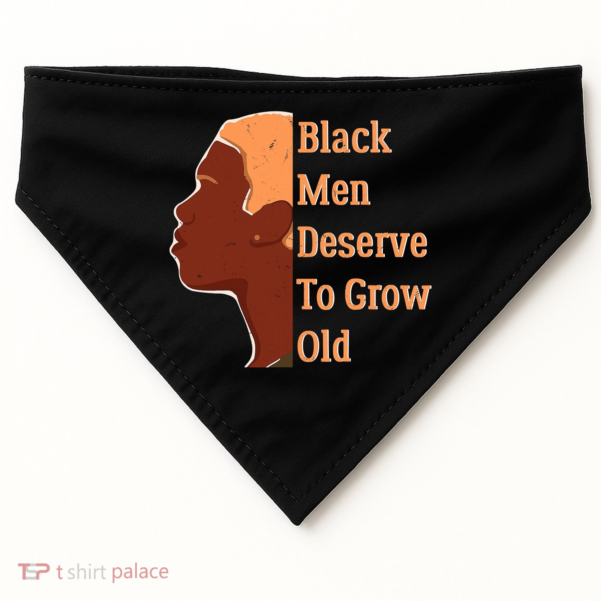 Funny Black M.e.n Deserve To Grow Old Black History Month USA-Made Doggie Bandana