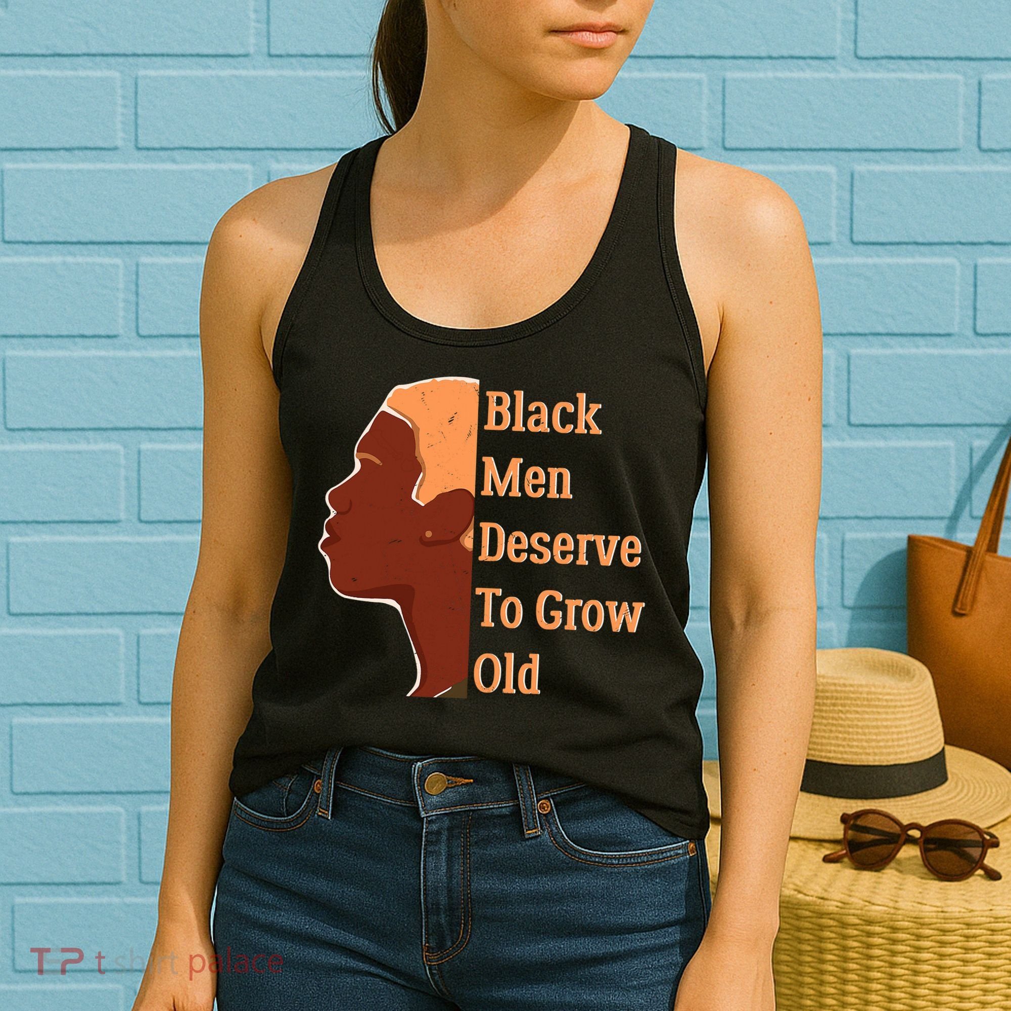 Funny Black M.e.n Deserve To Grow Old Black History Month Women's Tank Top