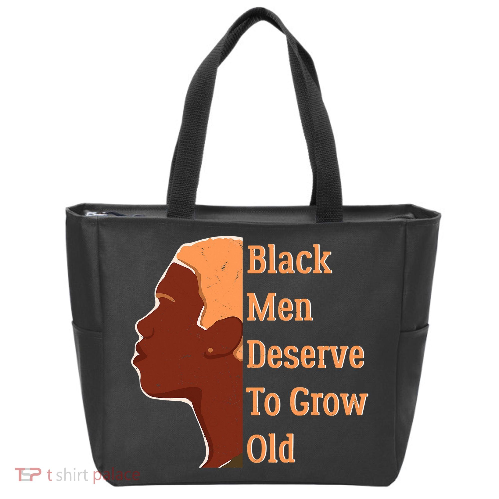 Funny Black M.e.n Deserve To Grow Old Black History Month Tote Bag