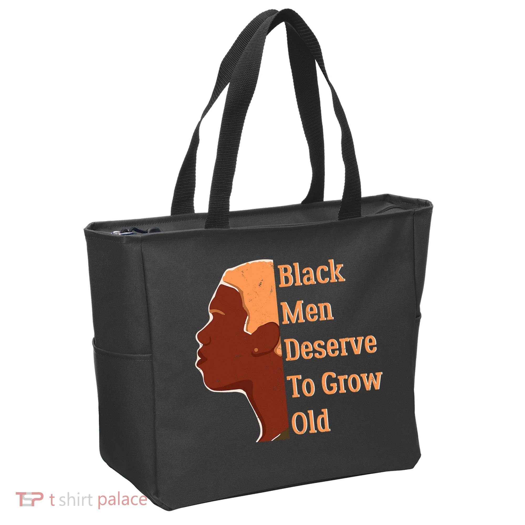 Funny Black M.e.n Deserve To Grow Old Black History Month Tote Bag