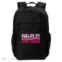 Fueled By Mitochondria And Coffee Funny Backpack thumb 0