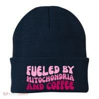 Fueled By Mitochondria And Coffee Funny Beanie thumb 0