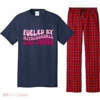 Fueled By Mitochondria And Coffee Funny Pajama Set thumb 0