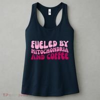 Fueled By Mitochondria And Coffee Funny Women's Tank Top thumb 3