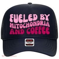 Fueled By Mitochondria And Coffee Funny Hat thumb 0