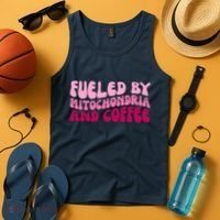 Fueled By Mitochondria And Coffee Funny Tank Top thumb 4