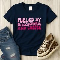 Fueled By Mitochondria And Coffee Funny Women's T-Shirt thumb 3