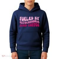 Fueled By Mitochondria And Coffee Funny Kids Hoodie thumb 4